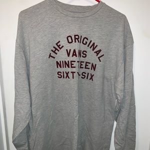 VANS long sleeve top. Size XL.